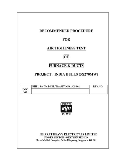 air tightness test of boiler|boiler performance testing.